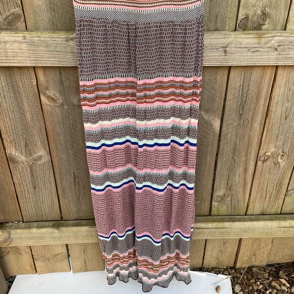 Aldomartins Dress Sierra Colorful Bamboo Knit Boho Maxi Sleeveless Medium - Picture 7 of 11